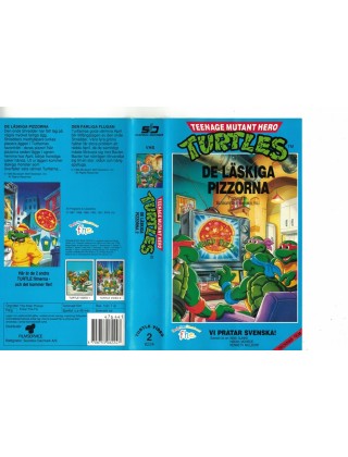 Teenage Mutant Hero  Turtles  2  De Läskiga Pizzorna  VHS